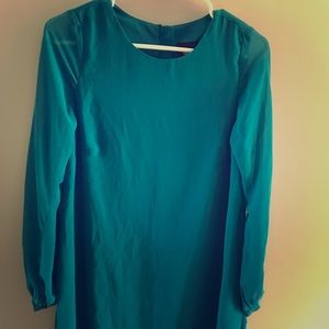 Teal maternity dress